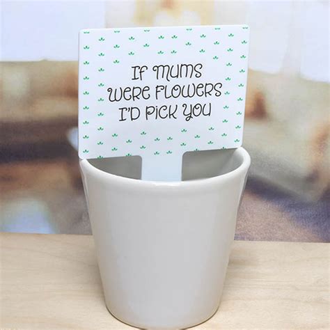 'If Mums Were Flowers I'd Pick You' Plant Pot Sign