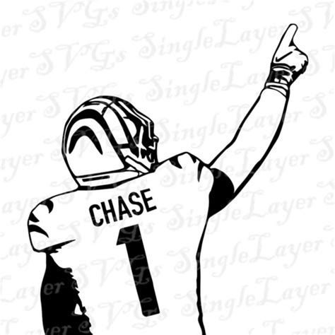 Jamarr Chase Jersey Coloring Page Coloring Pages