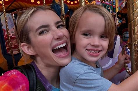 Emma Roberts Smiles With Son Rhodes 3 As They Enjoy Fall Fun At