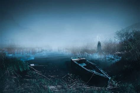 Creepy lake Stock Photos, Royalty Free Creepy lake Images | Depositphotos