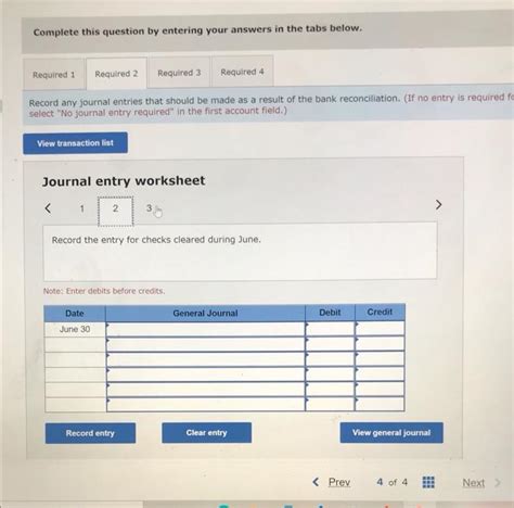 Solved Bentley Company S June 30 Bank Statement And June Chegg