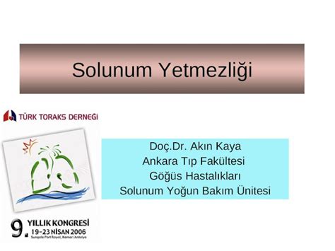 PPT Solunum Yetmezliği PDFSLIDE NET