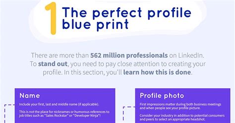 The Ultimate Linkedin Profile Guide Infographic