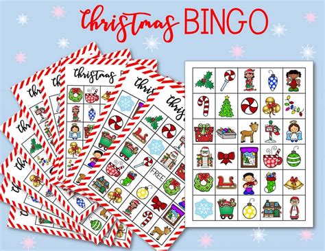 Free Printable Christmas Bingo Cards For Kids & Classrooms - Happy Homeschool Nest