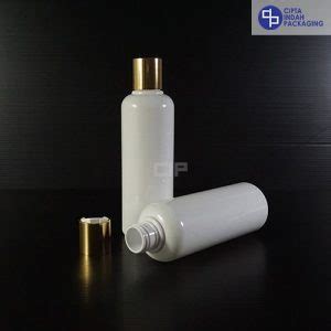 Botol Disctop 250 Ml Putih Tutup Gold Chrome Cipta Indah Packaging