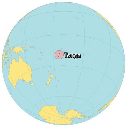 Map of Tonga - GIS Geography