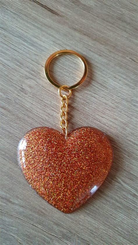 Keychain “Copper” – Resin Art by Mariann