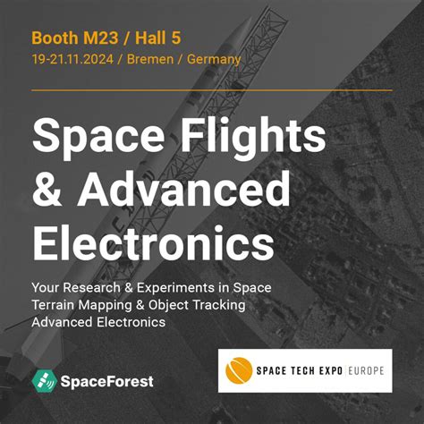 SpaceForest At Space Tech Expo Europe 2024 Space Electronics