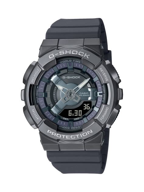 G Shock Gm S110 A Smaller Metal Covered Version Of The Steampunk Inspired Analog Digital Series