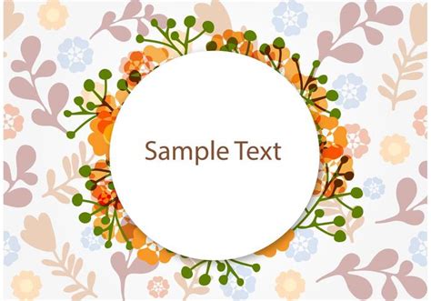 Floral Frame Background Vector 87016 Vector Art at Vecteezy