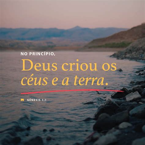 G Nesis No Princ Pio Deus Criou Os C Us E A Terra A Terra Era