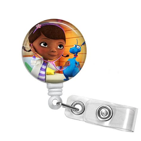 Doc Mcstuffins Badge Reel Retractable Id Badge Holder Rn Etsy