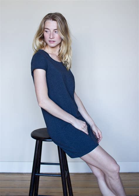 Dark grey dress, organic cotton. Made in France.