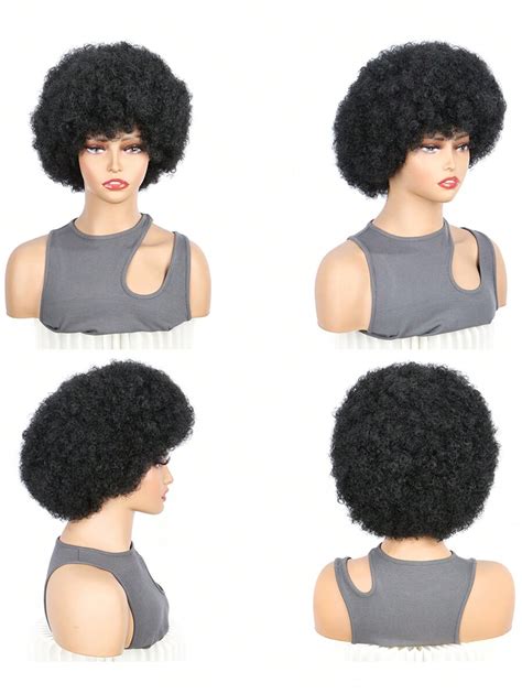 Grande Perruque Afro Douce Pour Femmes Perruques Boucl Es Afro Kinky