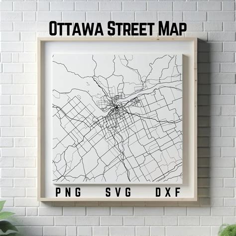 Ottawa Street Map PNG SVG DXF Digital Download - Etsy