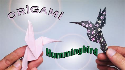 Kağıttan Basit Kuş Yapımı Origami Simple Hummingbird Andhow To Make