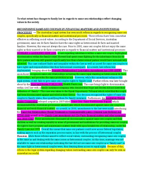 Same Sex Essay Financial And Institutional Matters Paragraph To