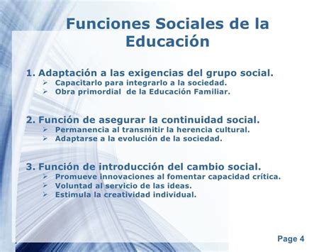 Funciones Sociales De La Educaci N