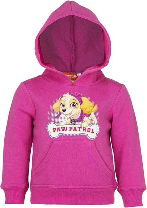 Girls Paw Patrol Hooded Zipped Hooded Top Sweaters Jacket