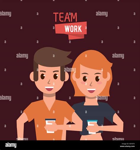 Young teamwork cartoon Stock Vector Image & Art - Alamy