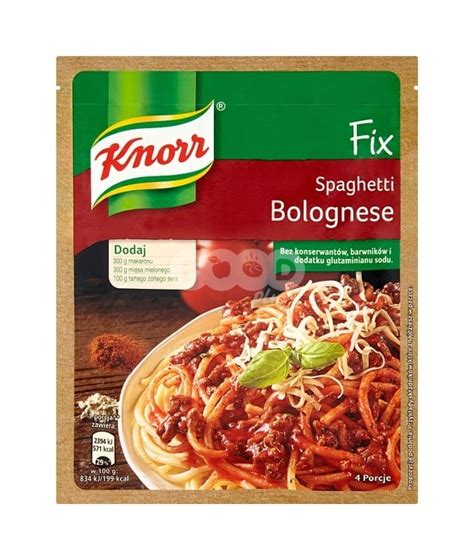 Knorr Fix Spaghetti Bolognese G Polski Sklep Internetowy Food Plus