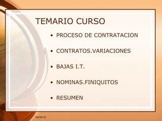 Curso De Nominas Y Seguridad Social PPT