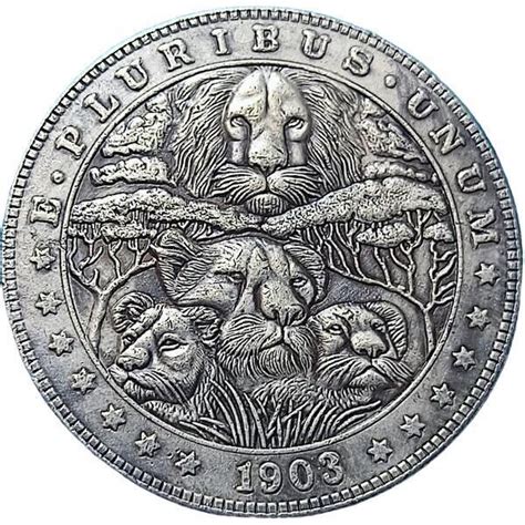 Dollar Morgan Lions Hobo United States Numista