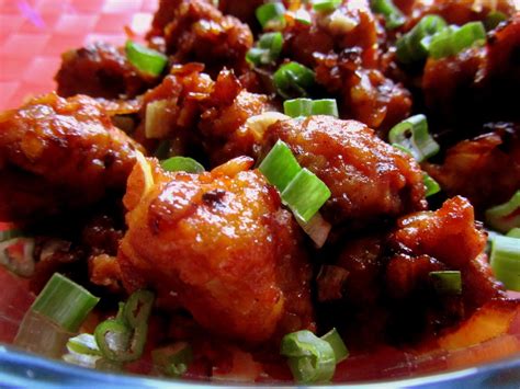 indulge gobi manchurian dry cauliflower manchurian