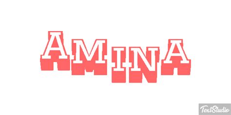 Amina Name Animated  Logo Designs