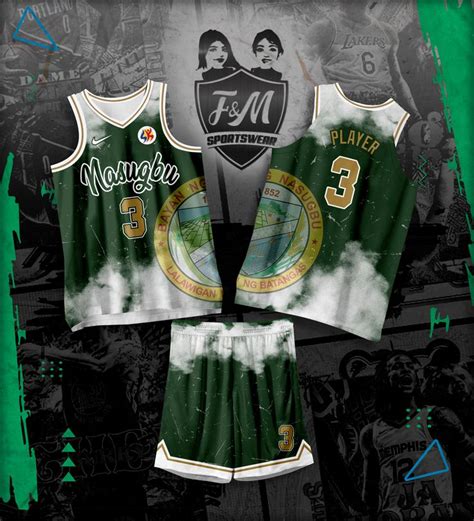 Green Basketball Jersey Design With Gold Trims