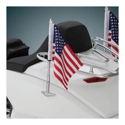 Show Chrome Folding Flag Pole Honda Gold Wing Gl1800 2018 2020 Revzilla