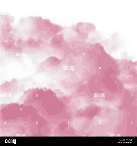 Hot Pink Watercolor Cloud Pattern Vector Illustration Stock Vector Image Art Alamy
