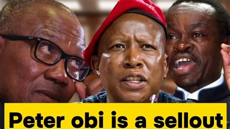 Pan Africanism Forum Cancelled Because Of Peter Obi And Julius Malema