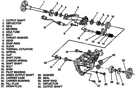 Chevy 4x4 Front Axle Diagram