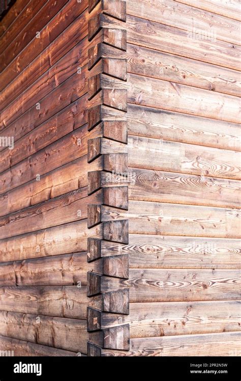 detail of the facade of a wooden building with traditional swallowtail ...