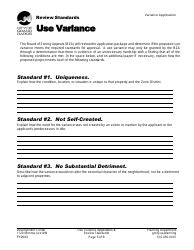 City Of Grand Rapids Michigan Application Use Variance Fill Out