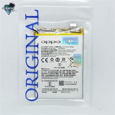 Jual Original 100 Baterai Oppo Blp835 Reno 5 Lite Battery Baterai Hp