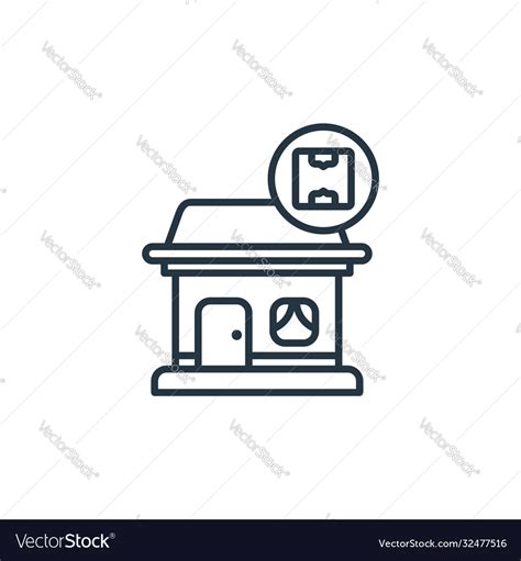 Home delivery icon isolated on white background Vector Image