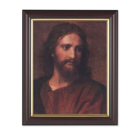 Christ At 33 Walnut Framed Art The Catholic Shop