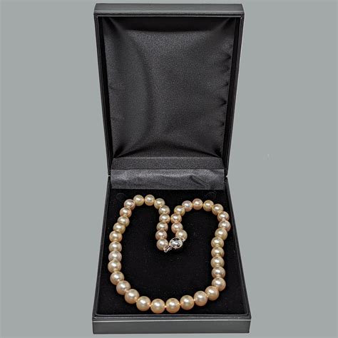 Vintage Pink Pearl Necklace Exceptional Freshwater Pearls 10 Mm