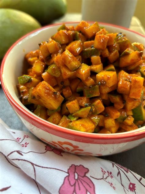 Instant Mango Pickle Quick Pickle To Make This Summer In Under 30 Minutes Make Potato