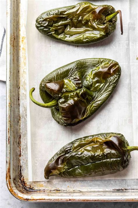 Roasted Poblano Peppers - Simply Whisked