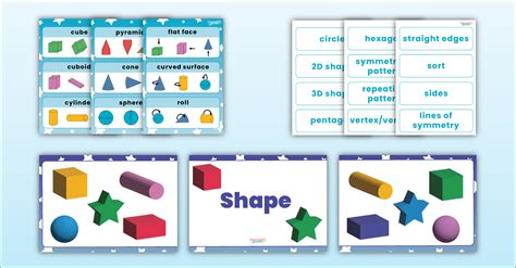 Shape Vocabulary Display Pack Classroom Secrets Classroom Secrets