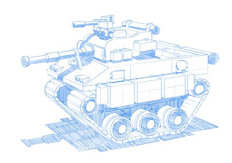 2nd tank on my way to master tank drawing. Feedback is highly ...