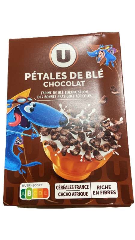 Pétales de blé au chocolat U 375 g La Belle Vie Courses en Ligne