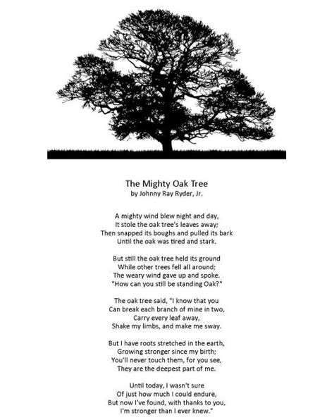 Mighty Oak Tree Tree Quotes Oak Tree Tattoo Live Oak Tree Tattoo