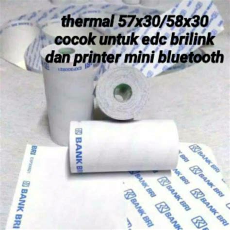 Jual Kertas Struk Thermal Edc Logo Bank Bri X X Untuk Edc