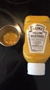 Heinz 13 Oz Upside Down Yellow Mustard Squeeze Bottle 16 Case