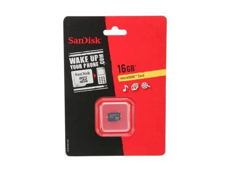 Sandisk 16gb Microsdhc Flash Card Model Sdsdq 016g A11m