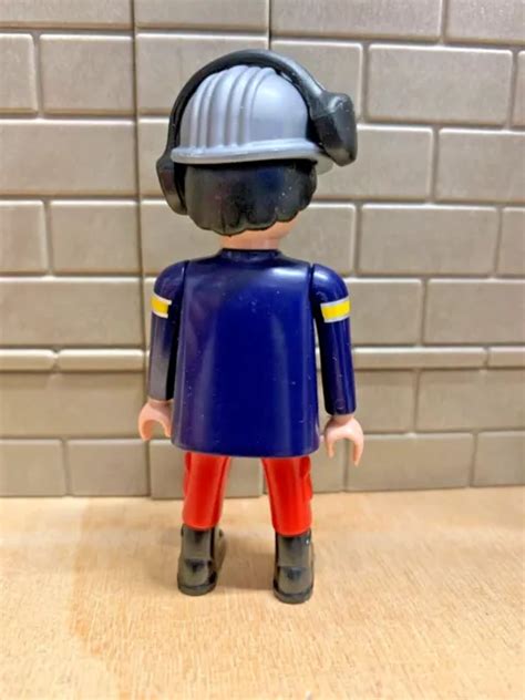 PLAYMOBIL PERSONNAGE POLICIER Gendarme Pompier 58 Pour CUSTOM RARE